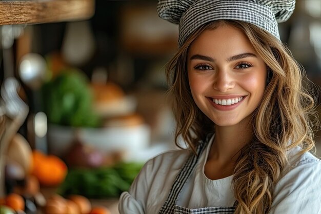 uśmiechnięty kucharz